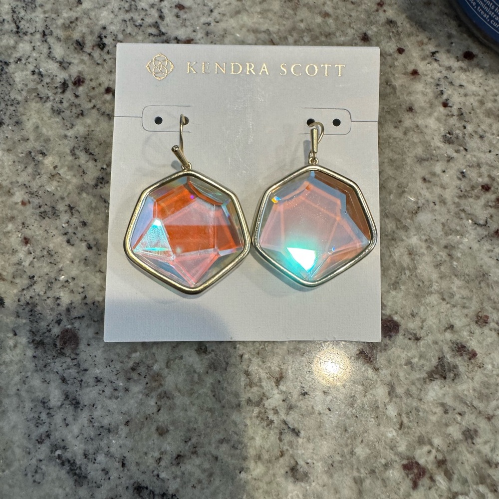 Kendra Scott Vanessa dichroic glass drop earrings